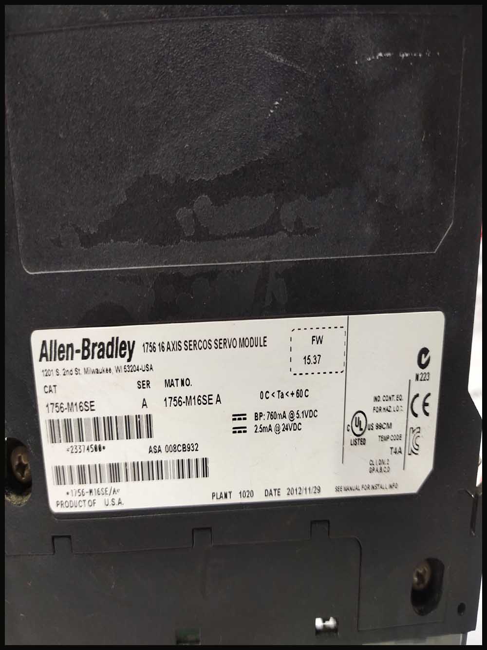 ALLEN-BRADLEY 1756-M16SE A