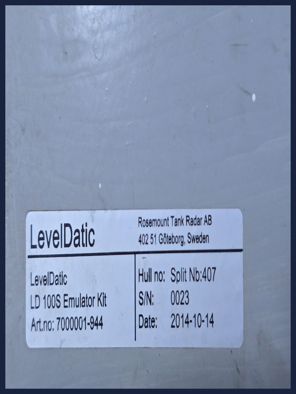 MULTIPOINT TRANSMITTER LD 100S CABINET 1