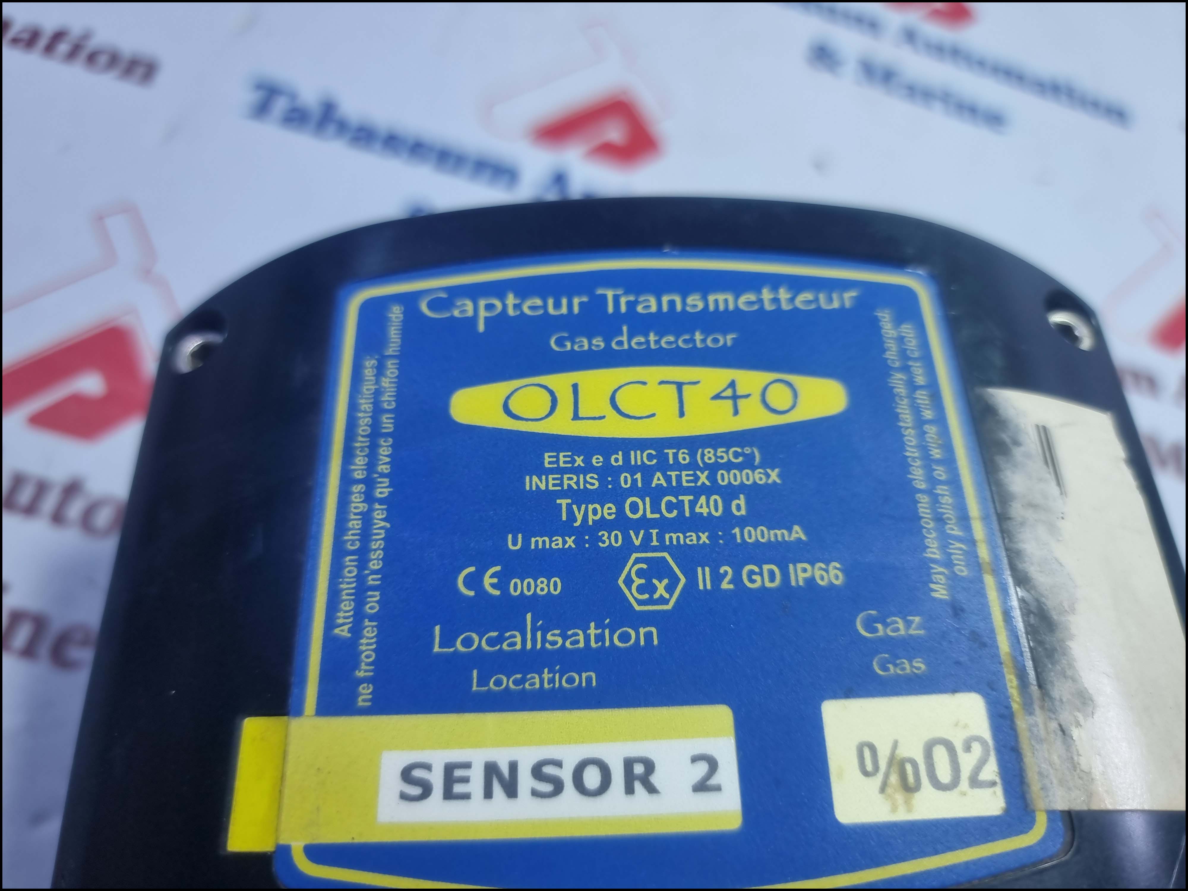 CAPTEUR TRANSMETTEUR GAS DETECTOR OLCT40