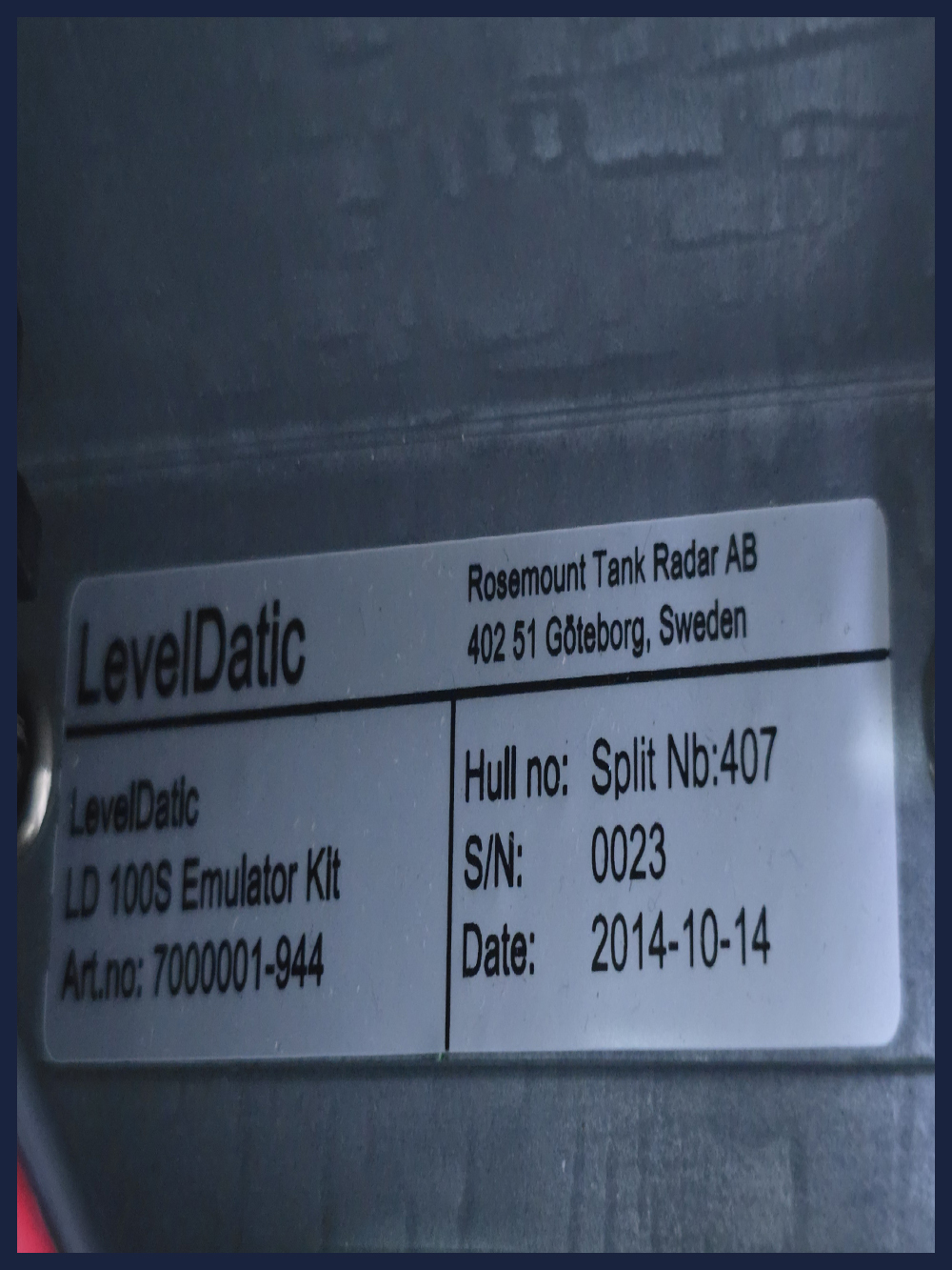 MULTIPOINT TRANSMITTER LD 100S CABINET 1