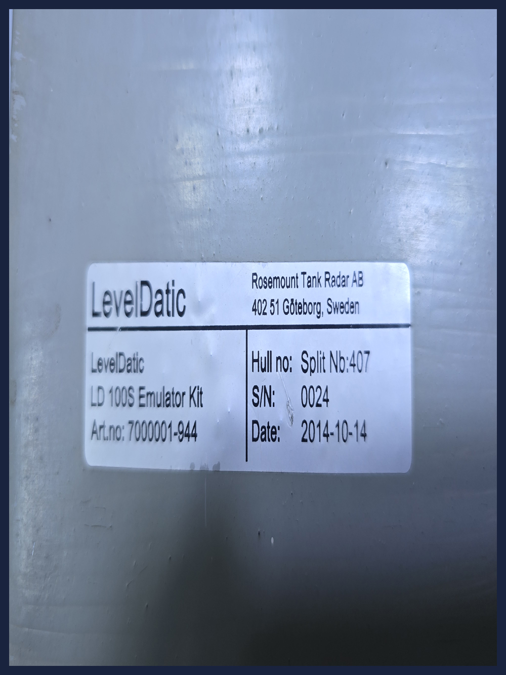 SF CONTROL MULTIPOINT TRANSMITTER LD 100S CABINET 2