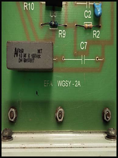 EFA WGSY-2A CIRCUIT BOARD