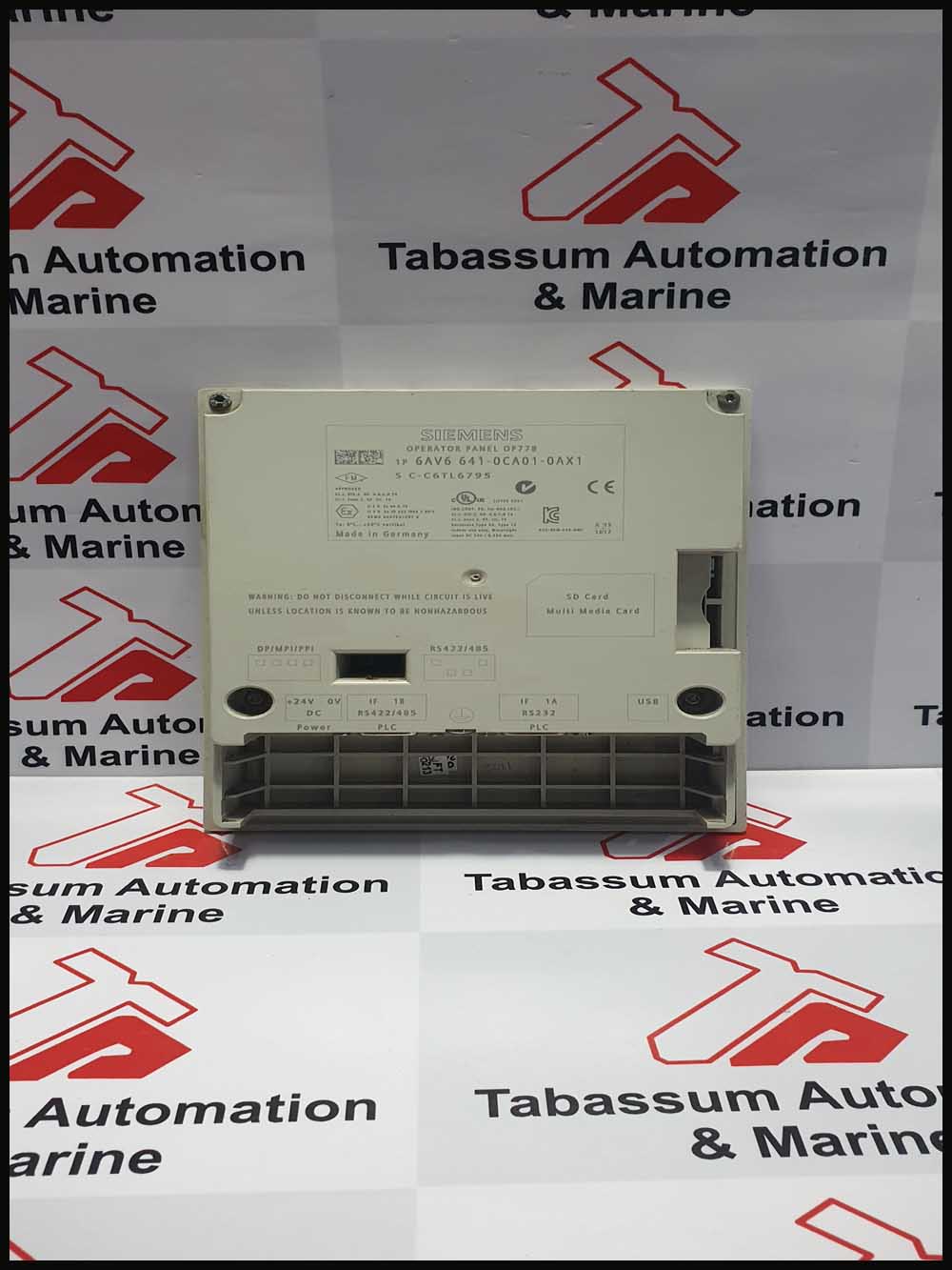 SIEMENS OP77B 6AV6 641-0CA01-0AX0, OP77B OPERATOR PANEL