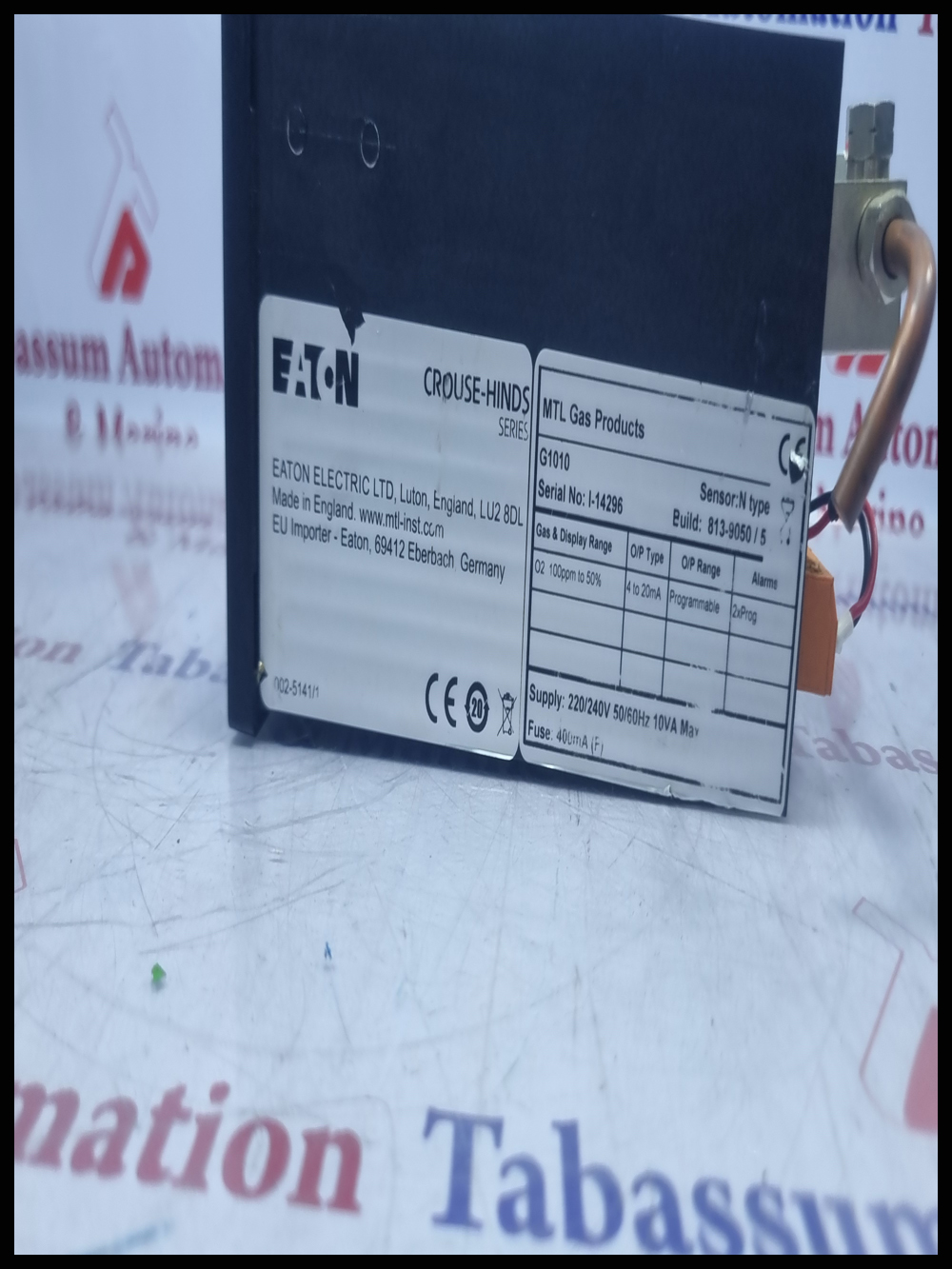 EATON G 1010 MTL OXYGEN ANALYSER