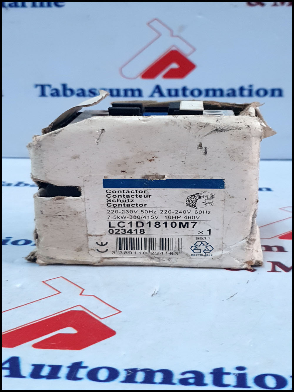 TELEMECANIQUE LC1 D1801M7 CONTACTOR 220V 240V 7.5KW 10HP