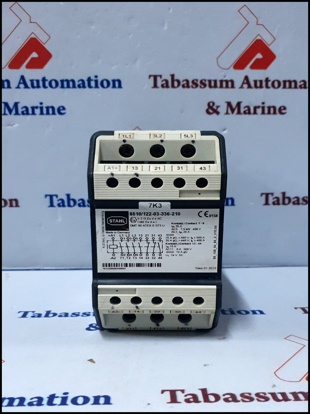 STAHL 8510/122 03 133 040 FLAM PROOF CONTACTOR DIN RAIL