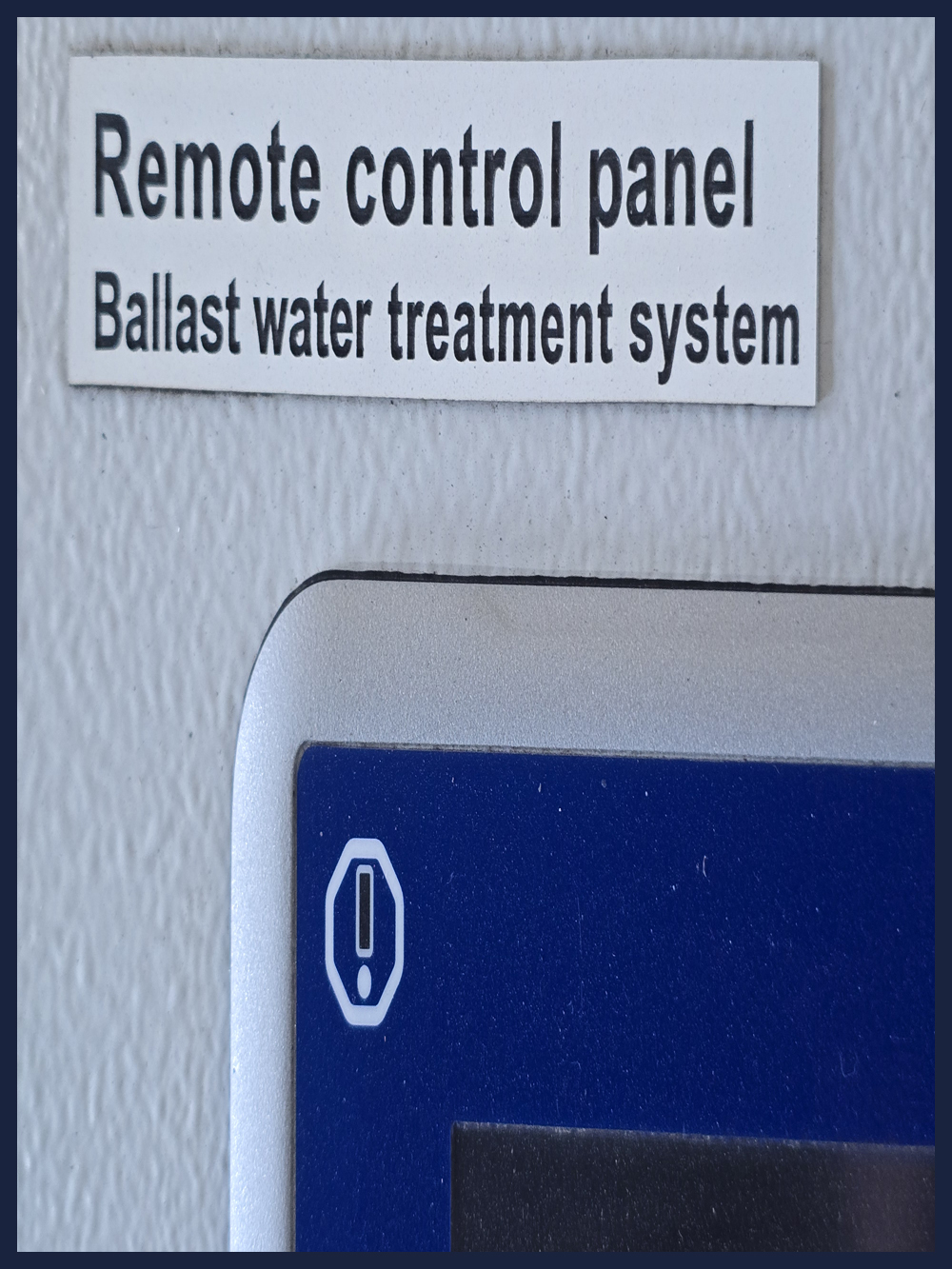 ALFA LAVAL REMOTE CONTROL PANEL BALLAST WATER TREATMENT SYSTEM
