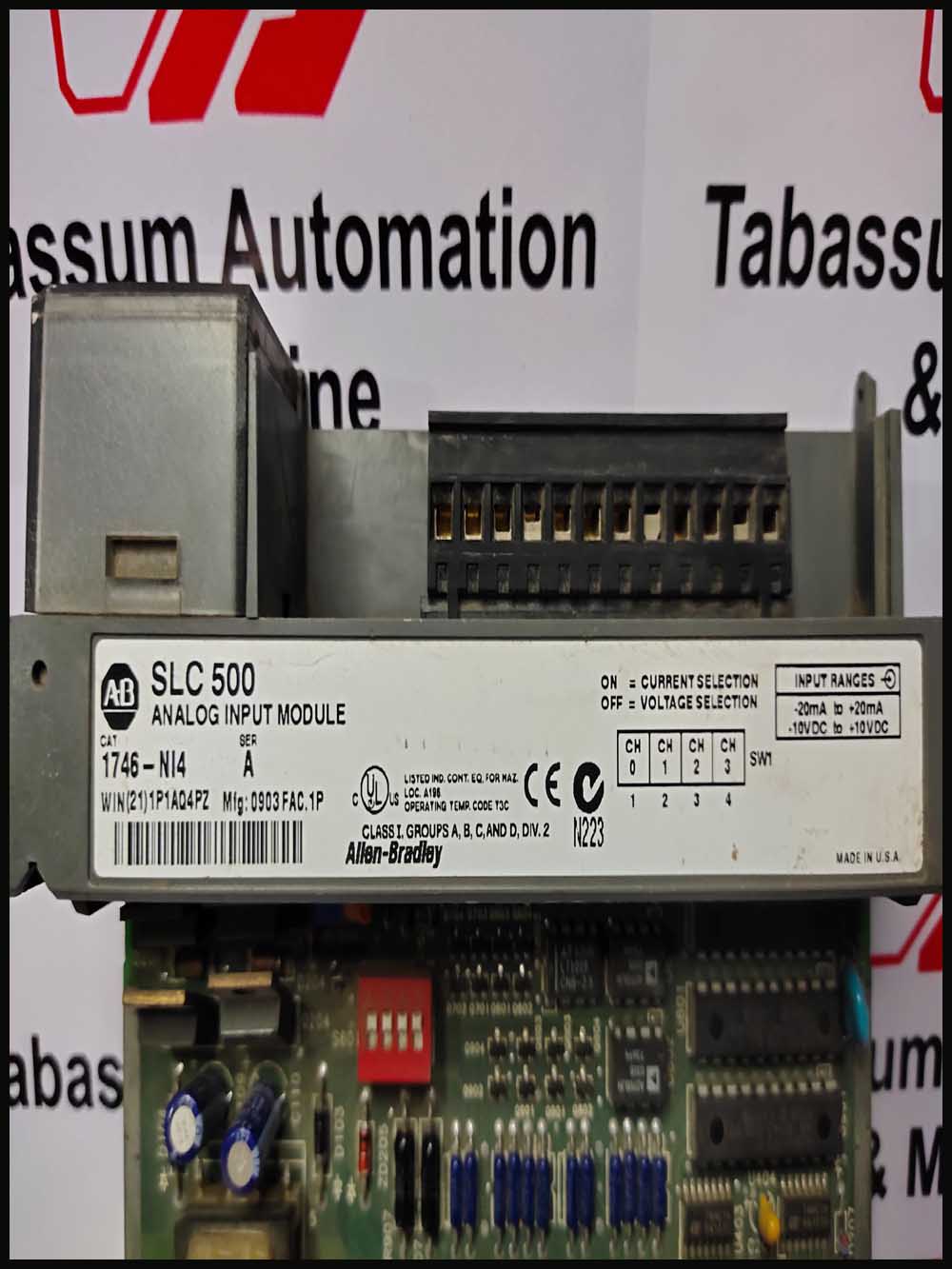 ALLEN BRADLEY 1746-NI4 SER.B SLC 500 ANALOG INPUT MODULE