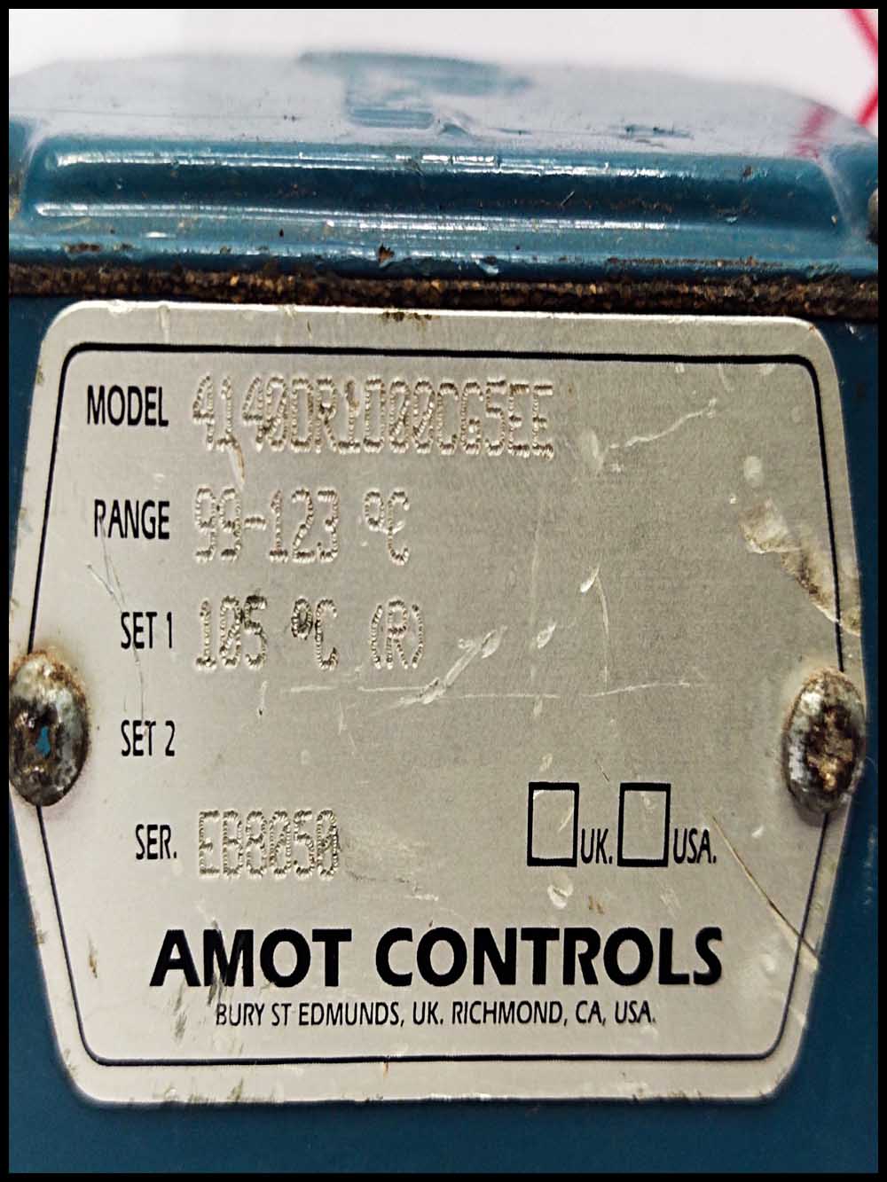 AMOT CONTROLS 4140DR1000CG5EE TEMPRECHER