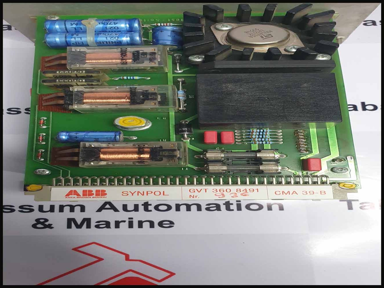 Abb synpol CMA 39-B GVT 360 8491 voltage insert card