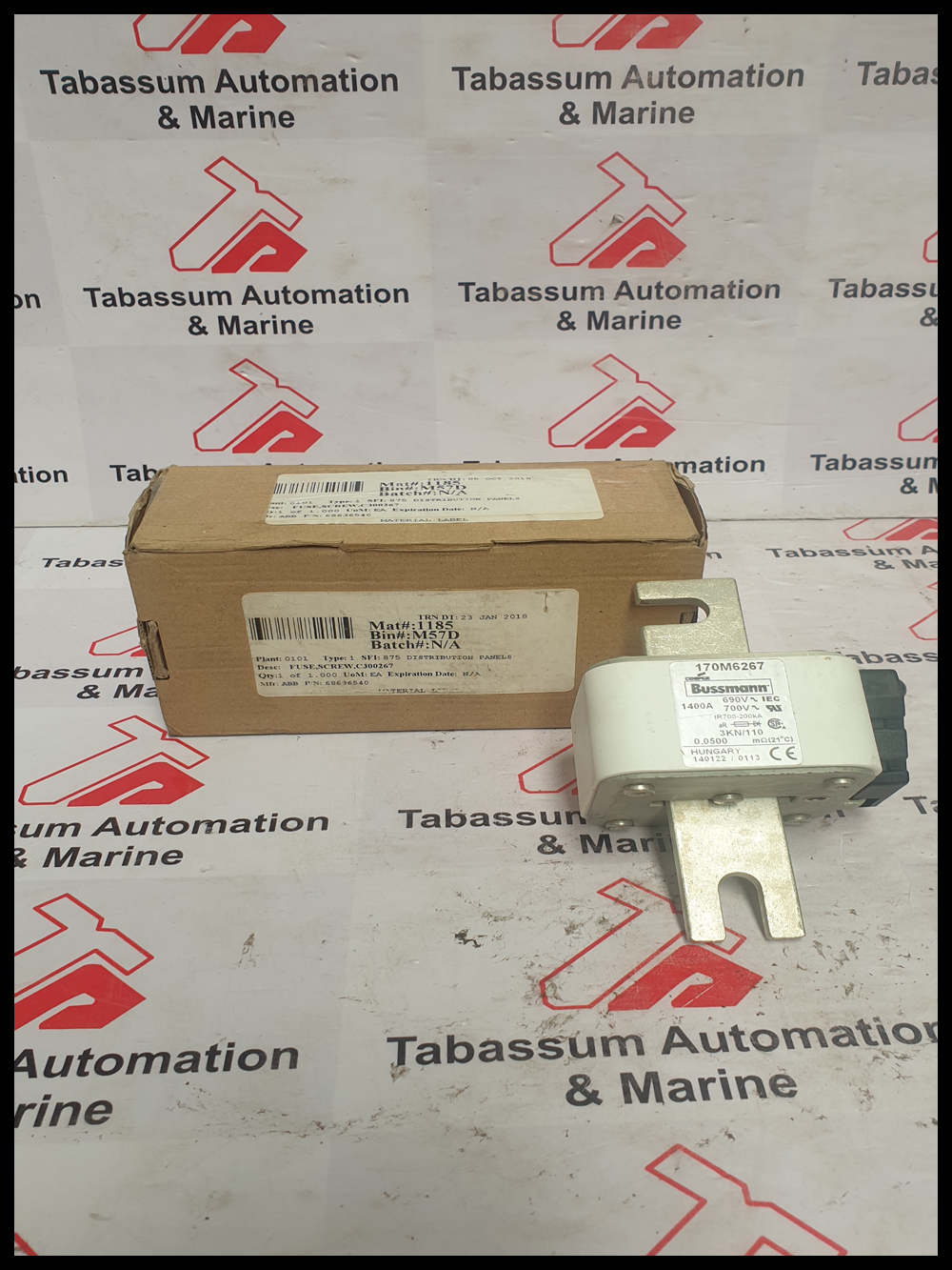 BUSSMANN 170M6267 HIGH SPEED SQUARE BODY BLADE FUSE