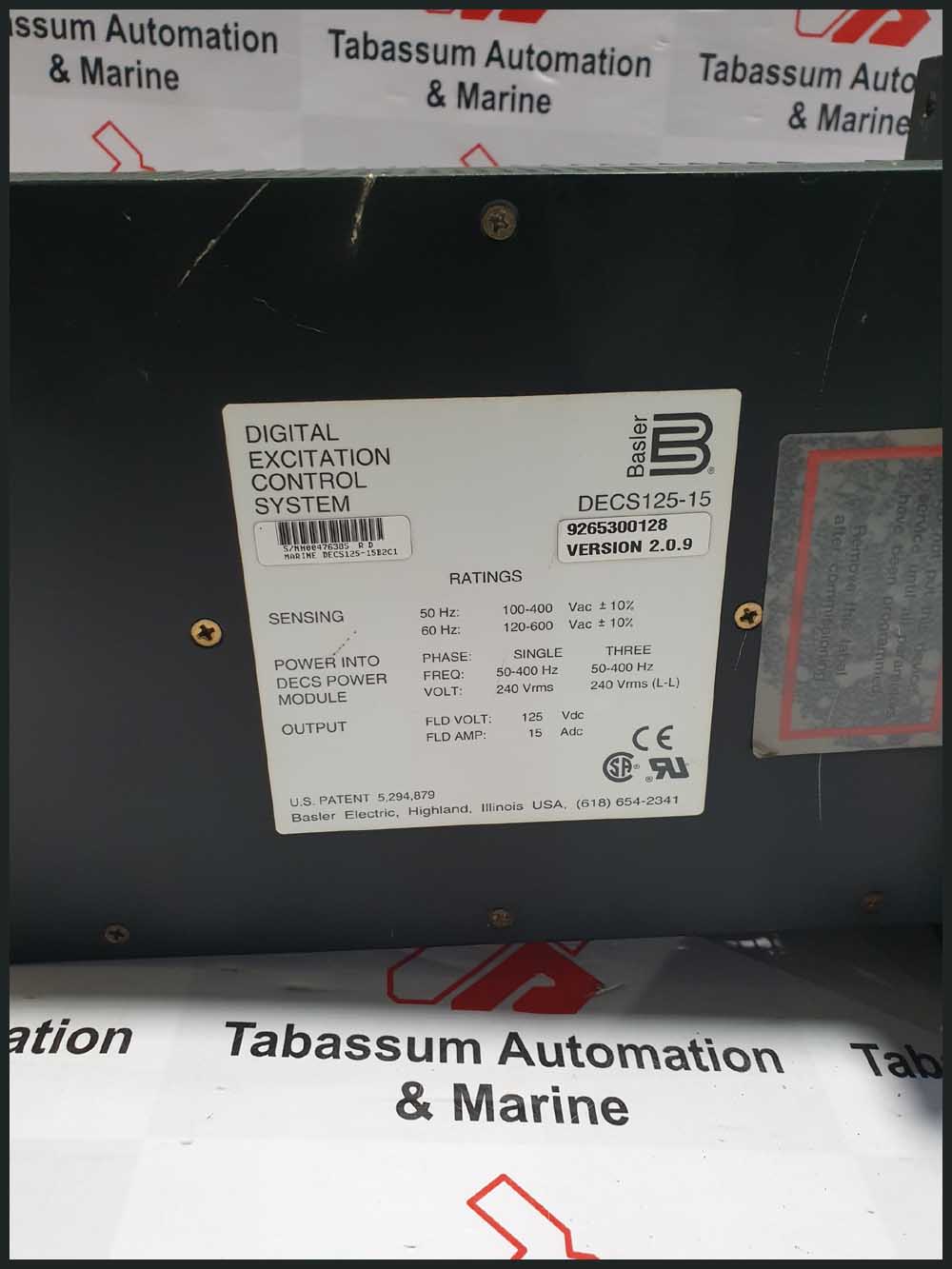 Basler DECS125-15 Digital Excitation Control System