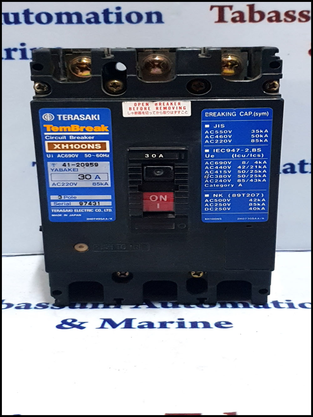 Terasaki TemBreak Circuit Breaker XH100NS