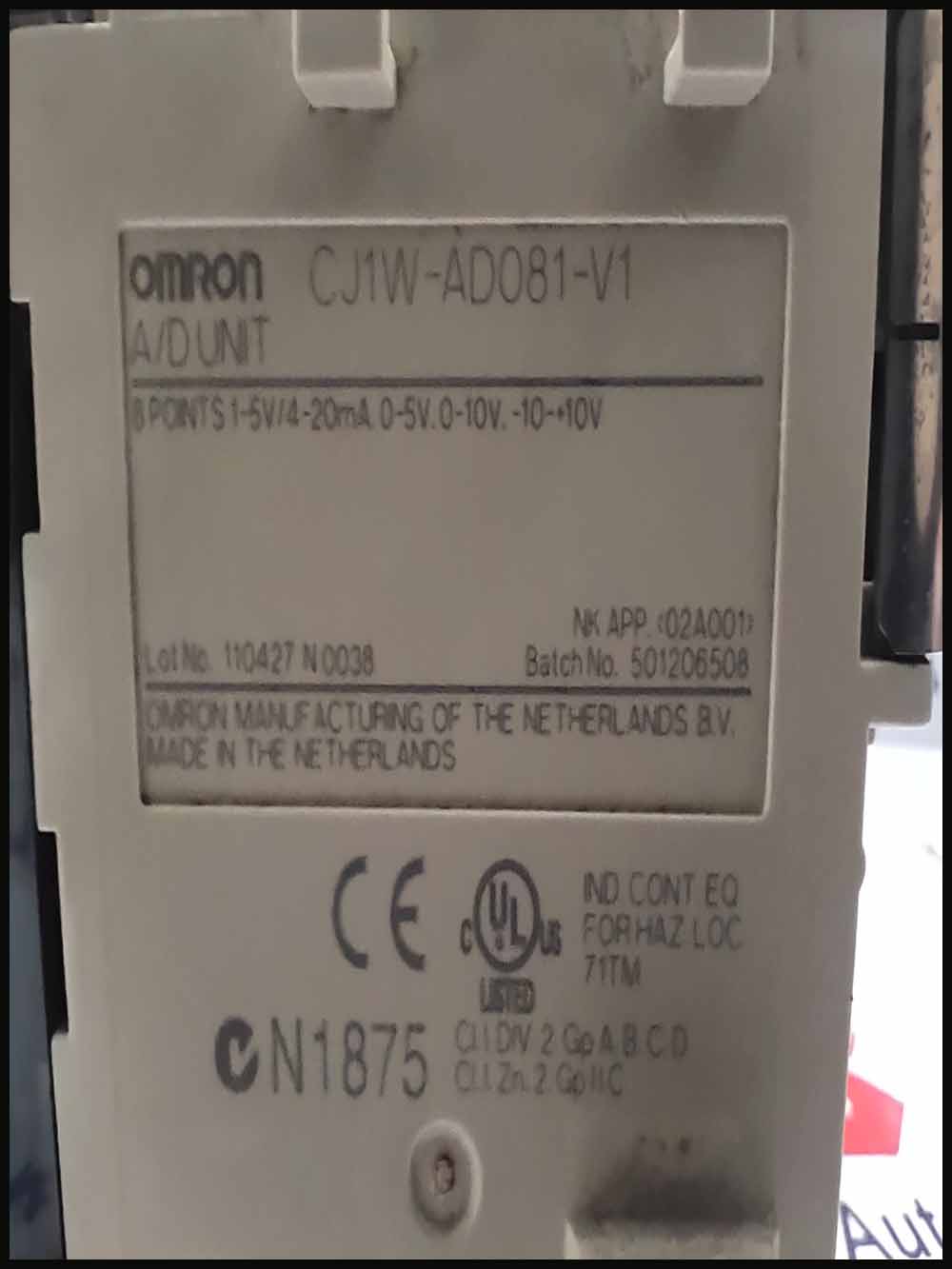 OMRON CJ1W-AD081-V1