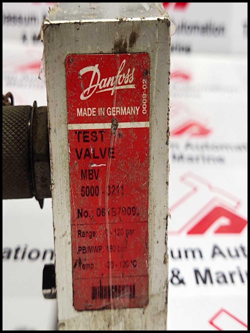 DANFOSS 061B7009 MBV 5000 - 3211 TEST VALVE 180 BAR