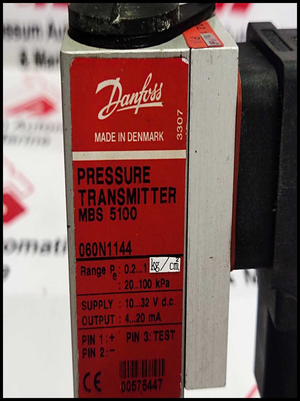 DANFOSS MBS 5100 - 060N1144 Pressure Transmitter 0.2- 1 Bar