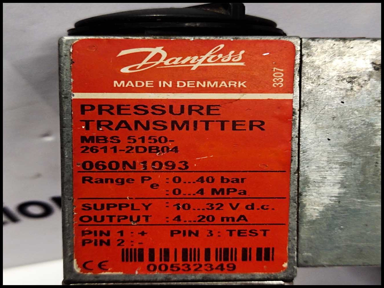 DANFOSS PRESSURE CONTROL 060N1093