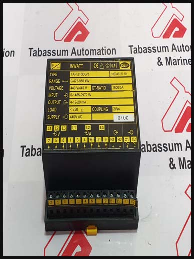 DEIF TAP210DG3 INWATT TRANSDUCER