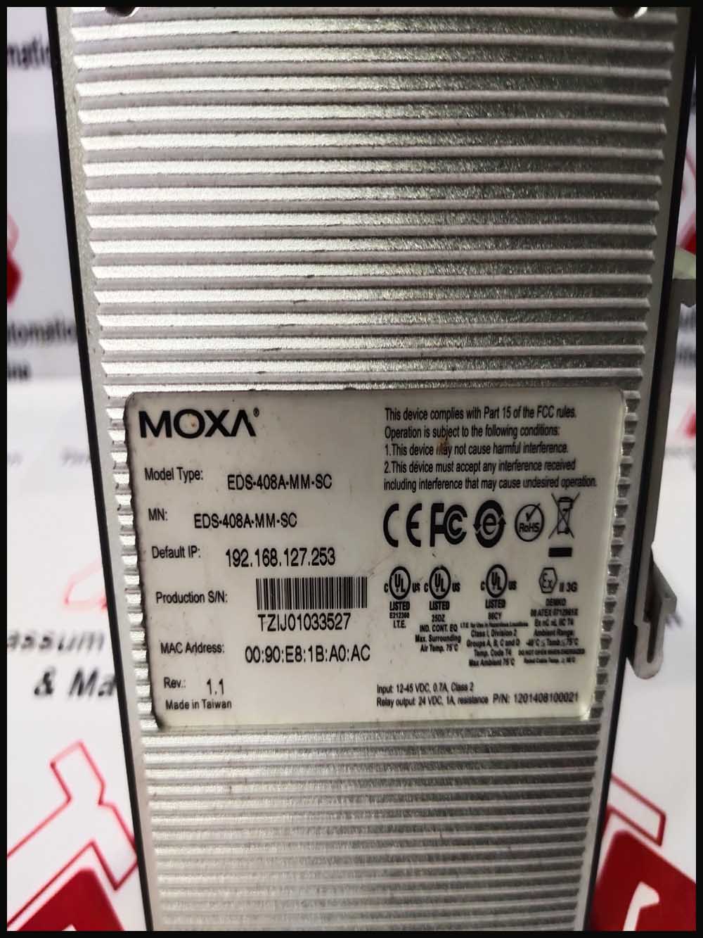 MOXA EDS-408A-MMSC