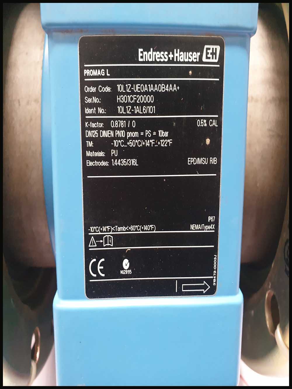 ENDRESS+HAUSER 10L1Z-UE0A1AA0B4AA+