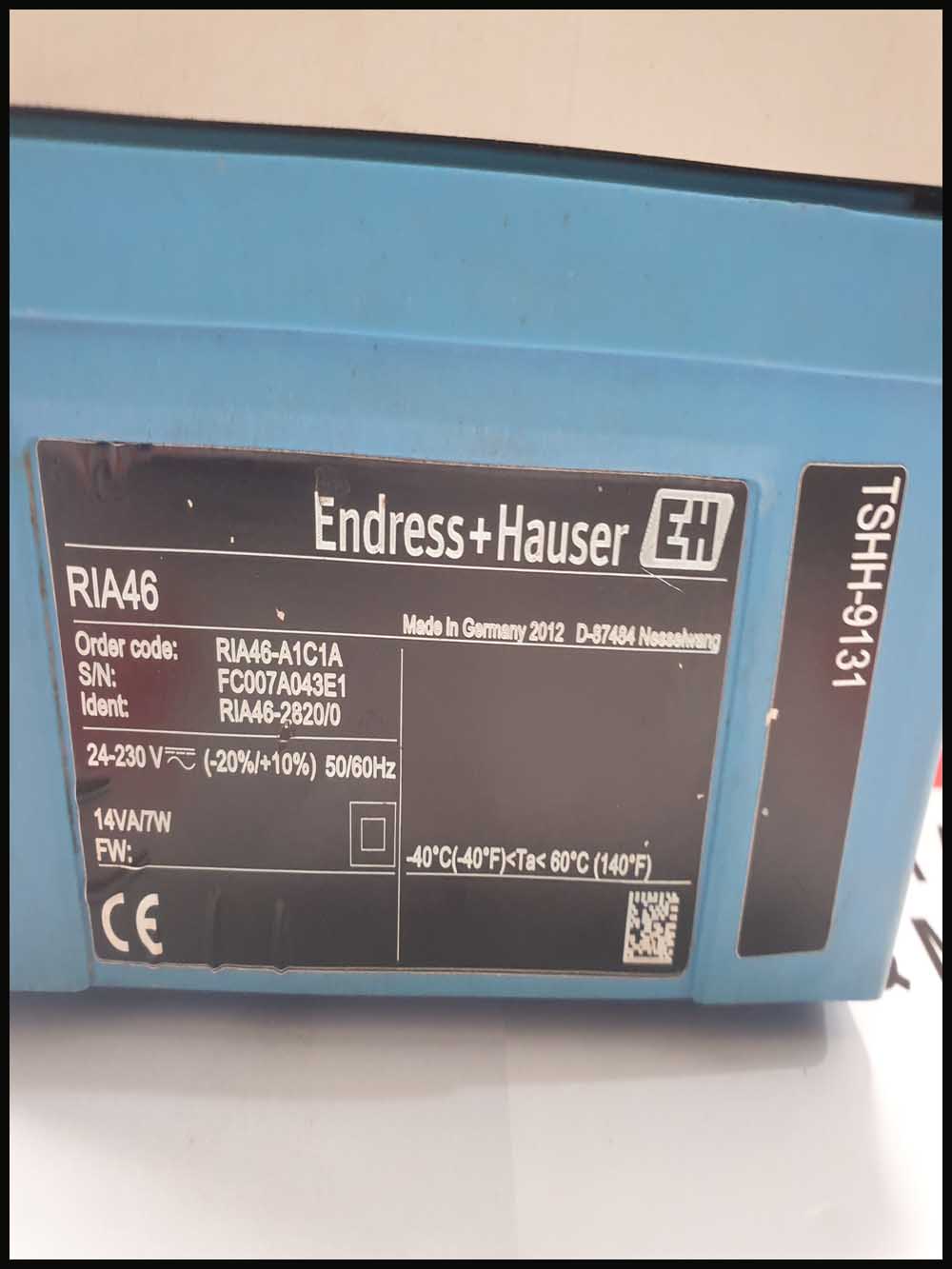 ENDRESS+HAUSER RIA46-A1C1A