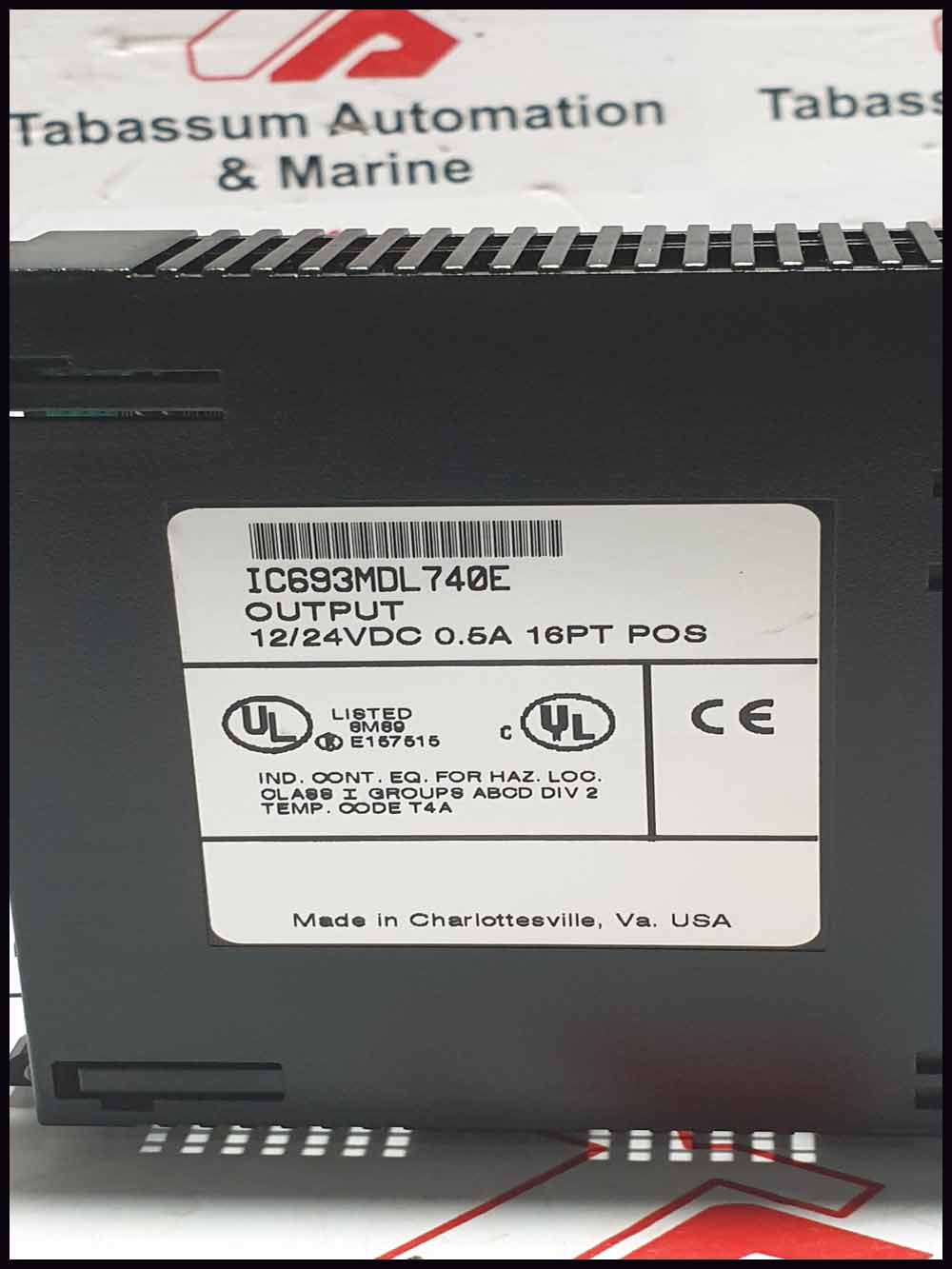 GE FUNCE MODULE IC693MDL740E OUTPUT  12/24VDC 0.5A 16PT POS    LISTED  8M89 E157515