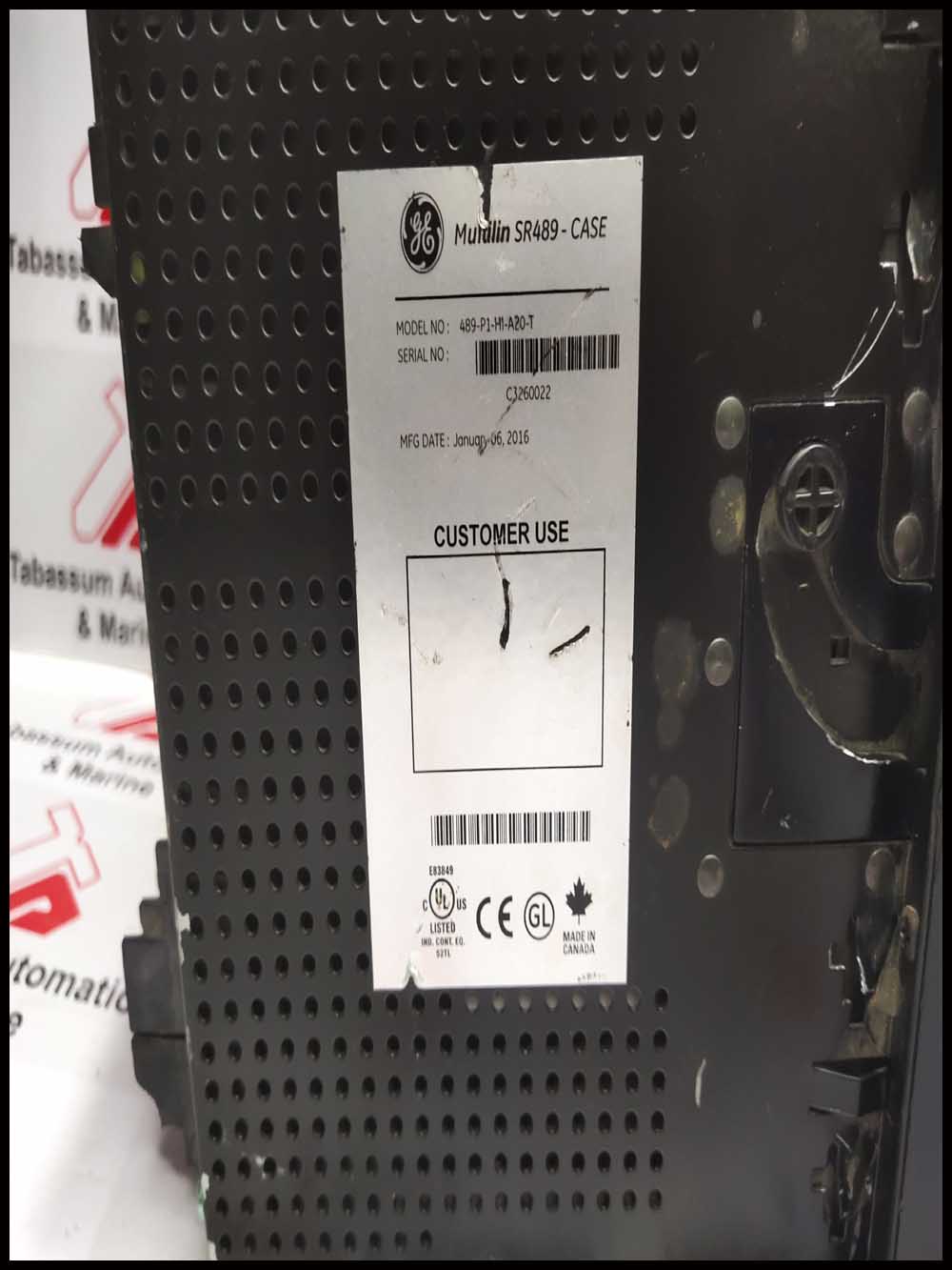 GE MULTILIN 489 Generator Management Relay 489-P1-HI-A20-E