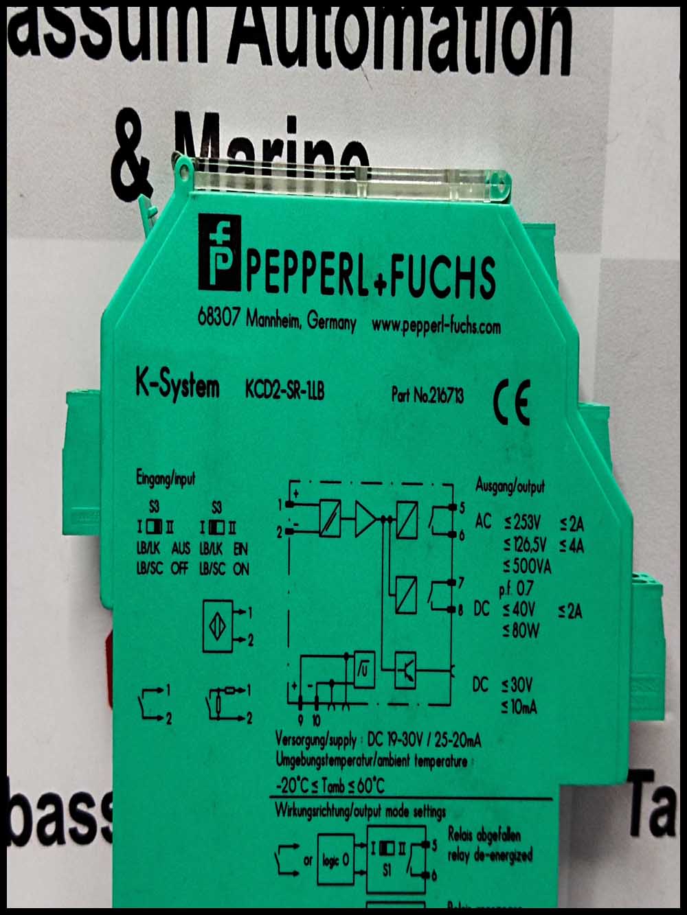 PEPPREL-FUCHS KCD2-SR-1.LB