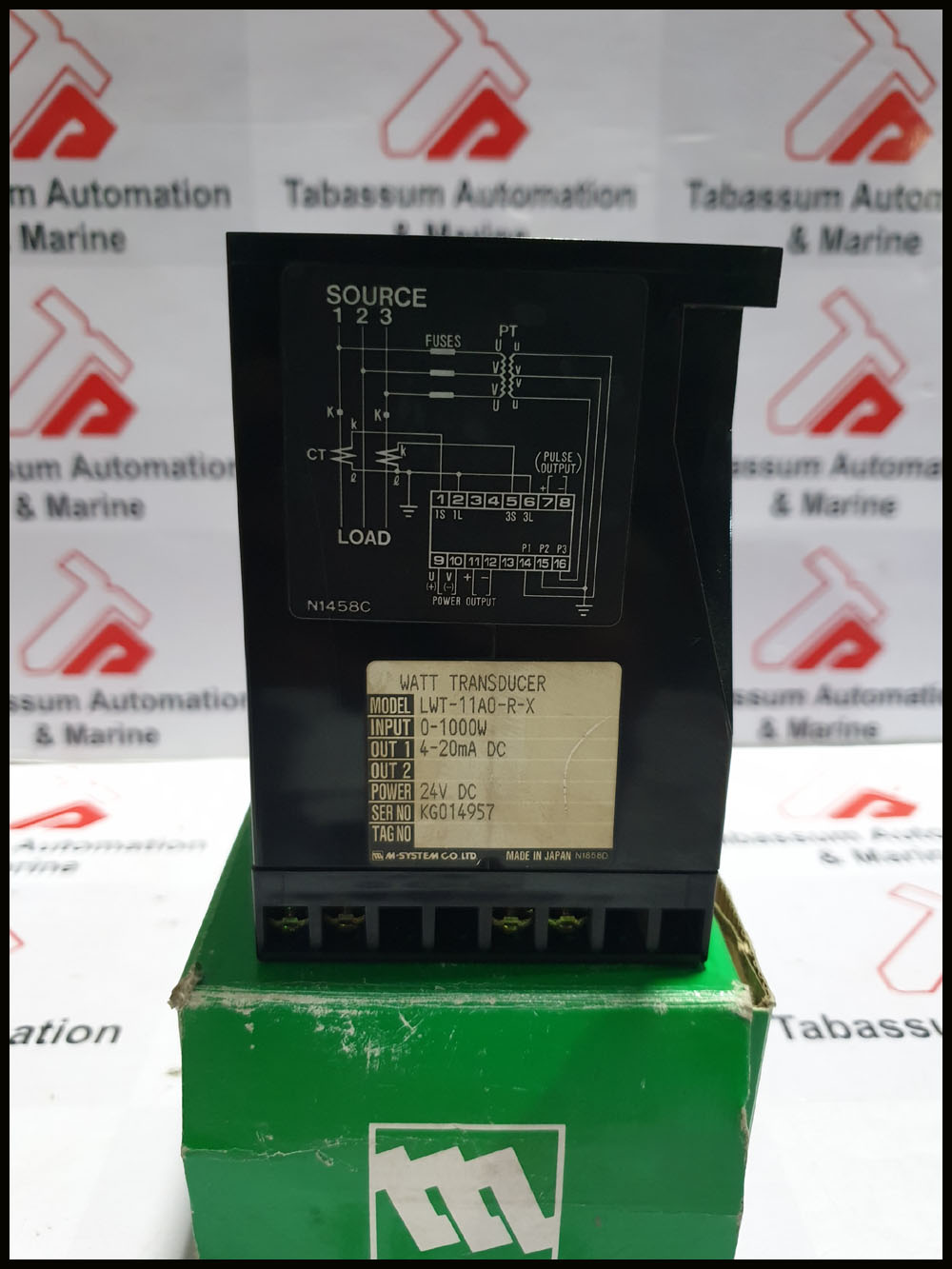 M-SYSTEM LWT-11A0-R-X  KG014957 WATT TRANSDUCER