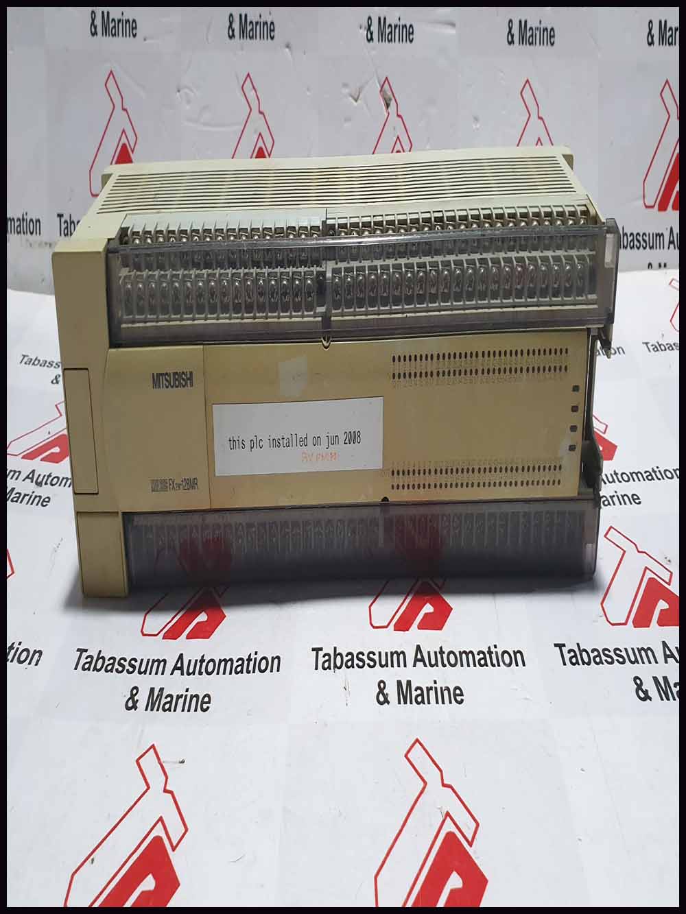 MITSUBISHI  MODEL FX2N-128MR-ES/UL  PROGRAMMBLE CONTROLLER 100-240VAC 50/60HZ 65W OUT: 30VDC/240VAC