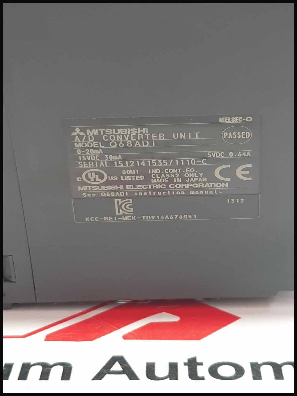 MITSUBISHI   MODEL Q68ADI   A D CONVERTER UNIT