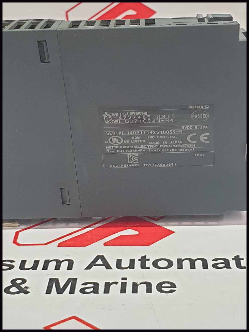 MITSUBISHI  MODEL QJ71C24N-R4 RS-422/485 UNIT  SERIAL NO 140917142510039-B