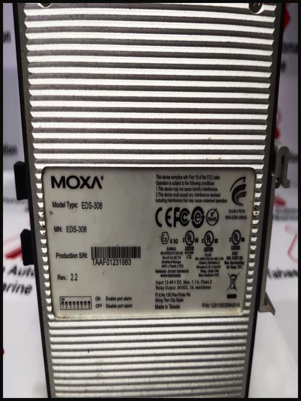 MOXA EDS-308 ETHERDEVICE SWITCH