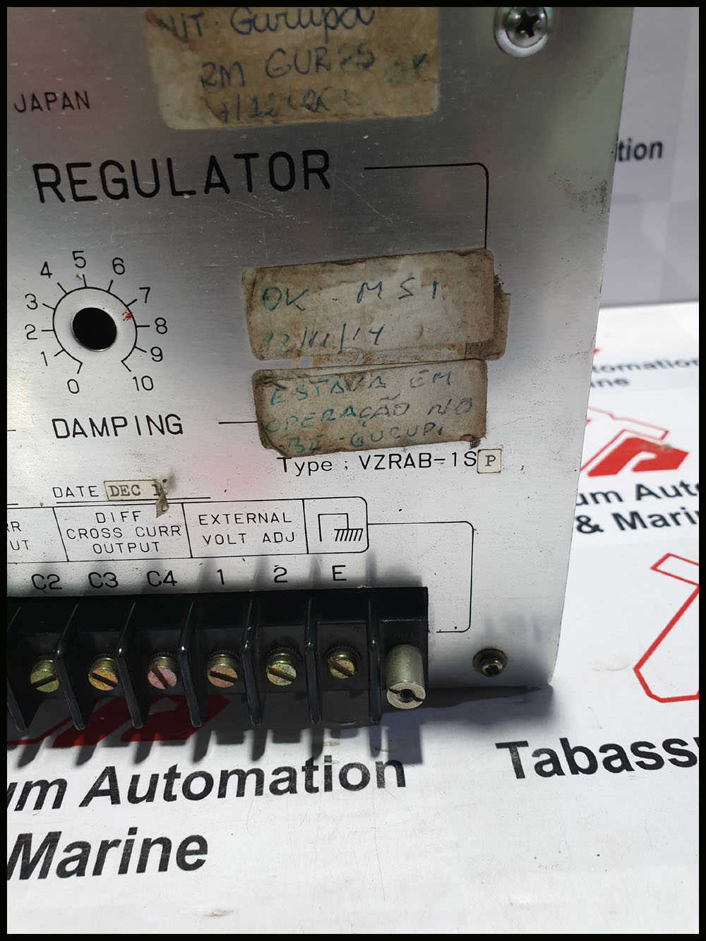 NISHISHIBA VZRAB-1S(P) AUTOMATIC VOLTAGE REGULATOR