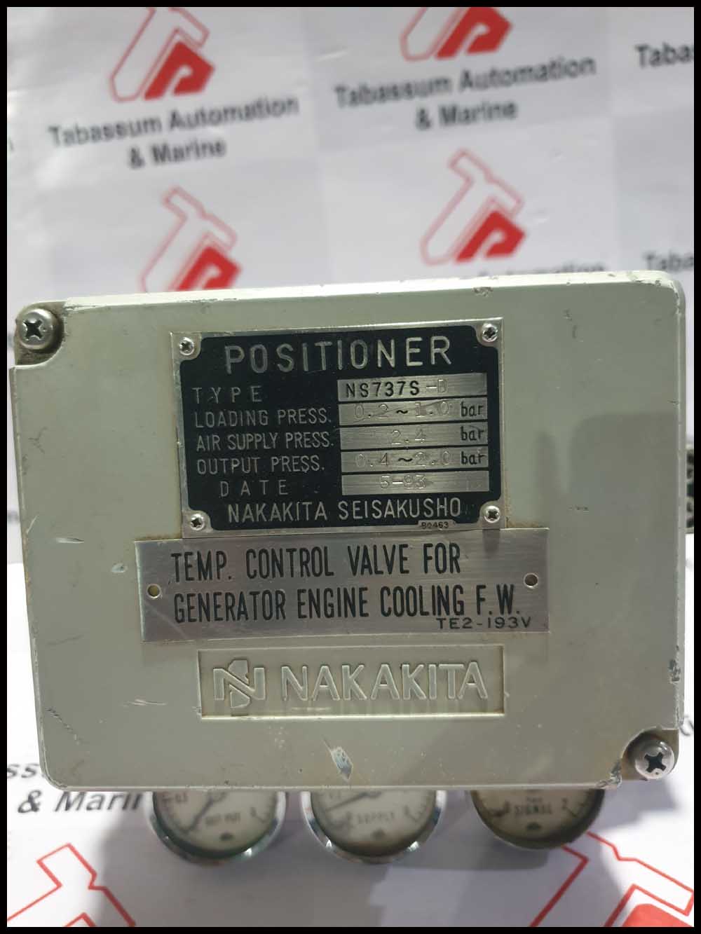 Nakakita NS737S-D Double acting lever type Positioner