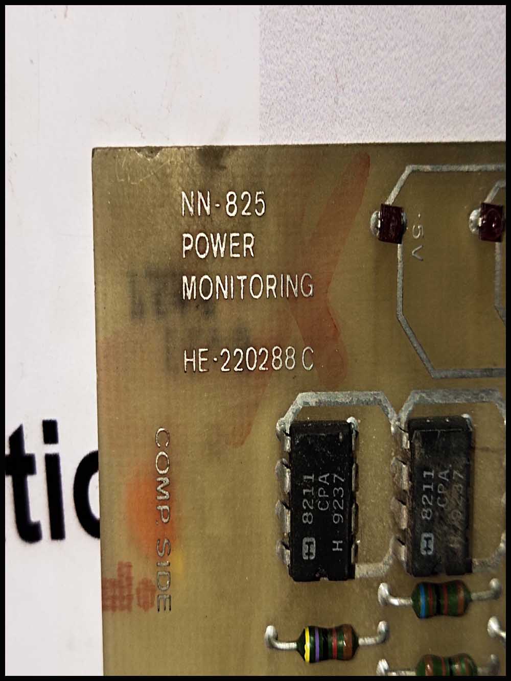 Norcontrol Nn-825 power monitoring card he-220288c