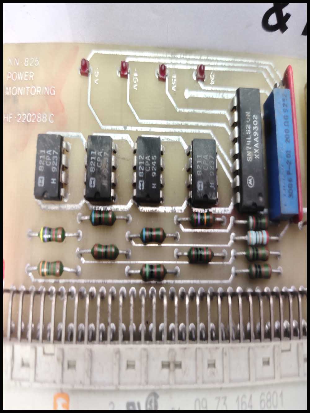 Norcontrol Nn-825 power monitoring card he-220288c