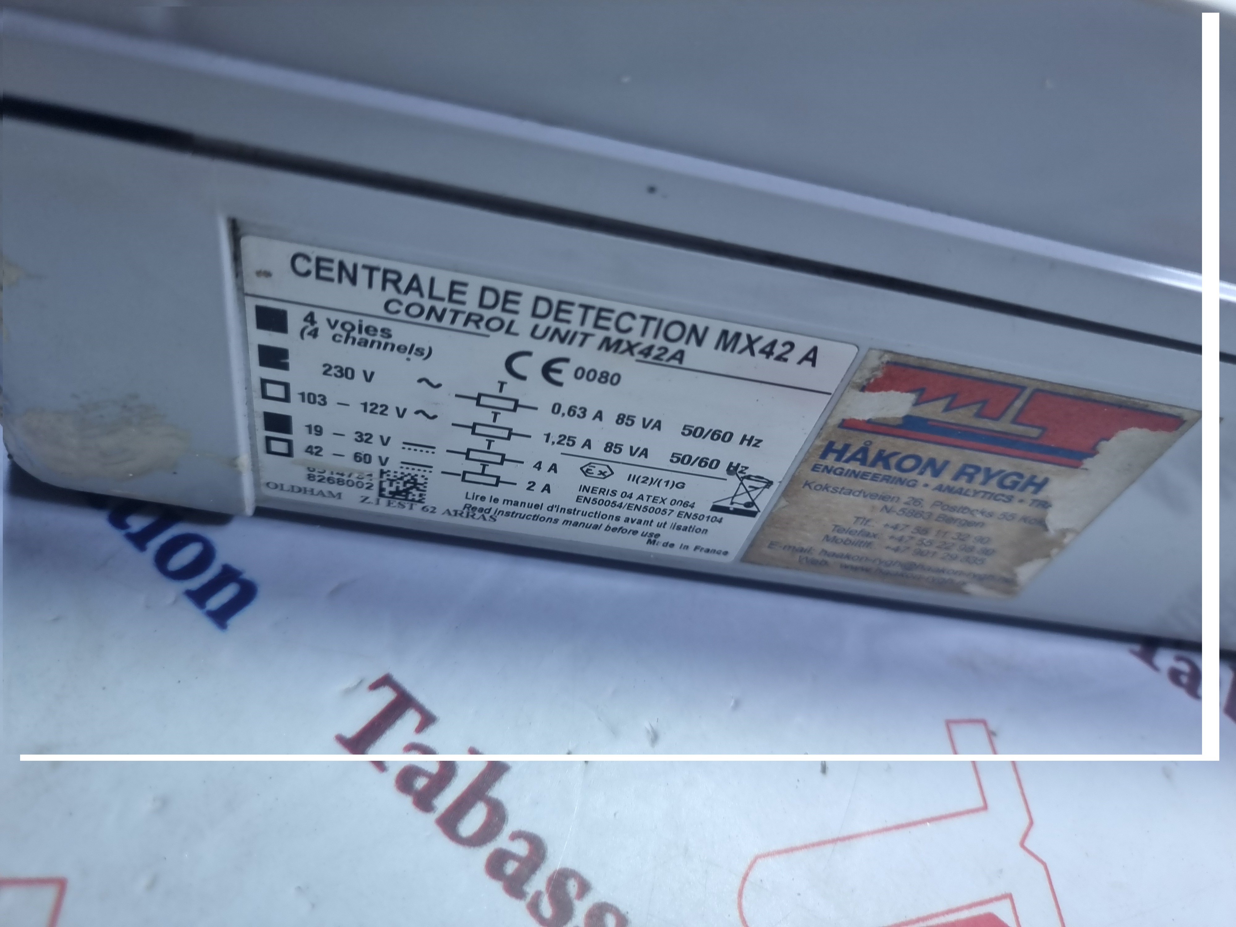 OLDHAM MX42A GAS DETECTION SYSTEM FOR BOW HOUSE