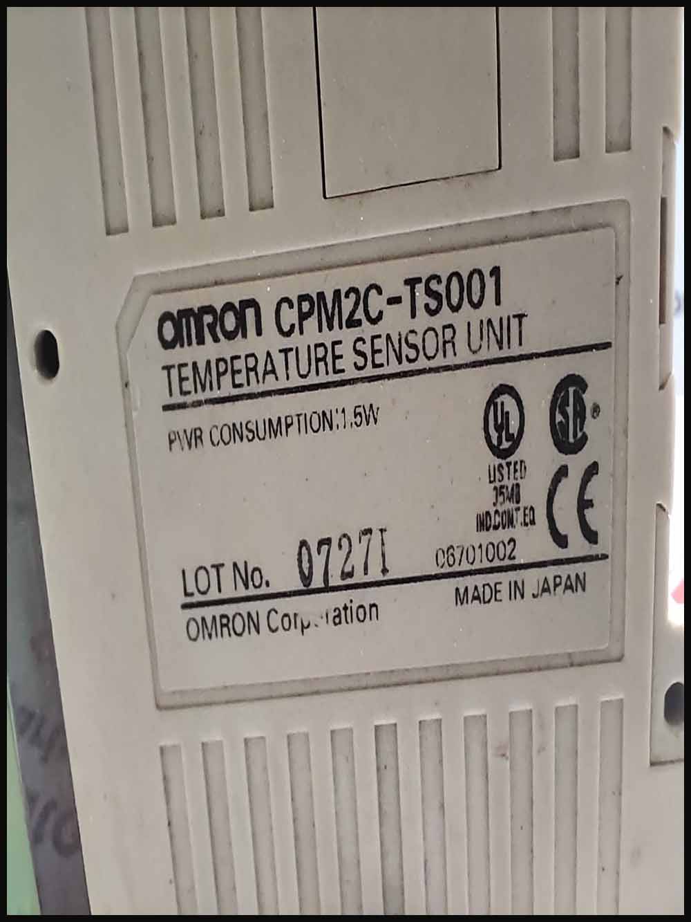 OMRON CPM2C-TS001 TEMPERATURE SENSOR UNIT 1.5W