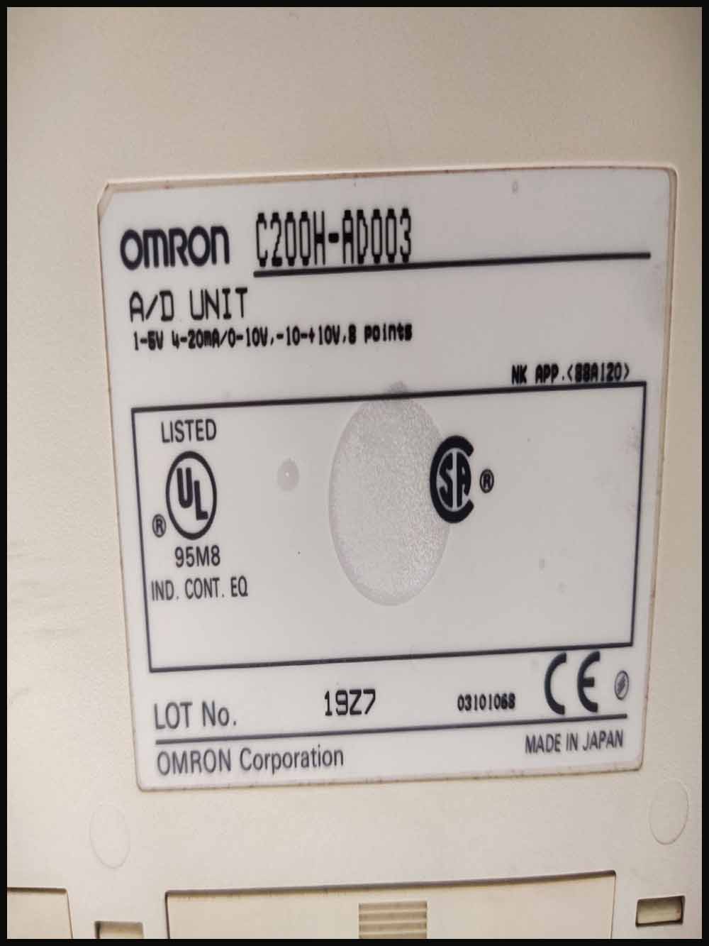 Omron C200H-AD003 Input Module