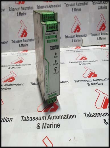 PHOENIX CONTACT QUINT PS 1AC 24DC 5 SWITCH MODE DIN RAIL POWER SUPPLY