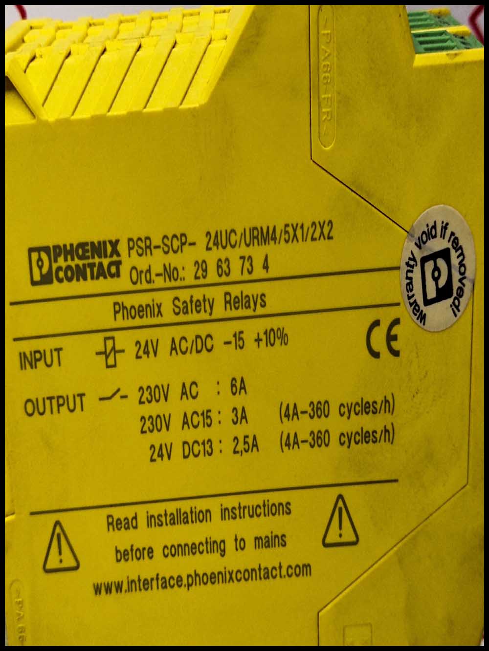 Phoenix Contact PSR-SCP-24UC/URM/5X1/2X2/B 2981033 Safety RelayPhoenix ...