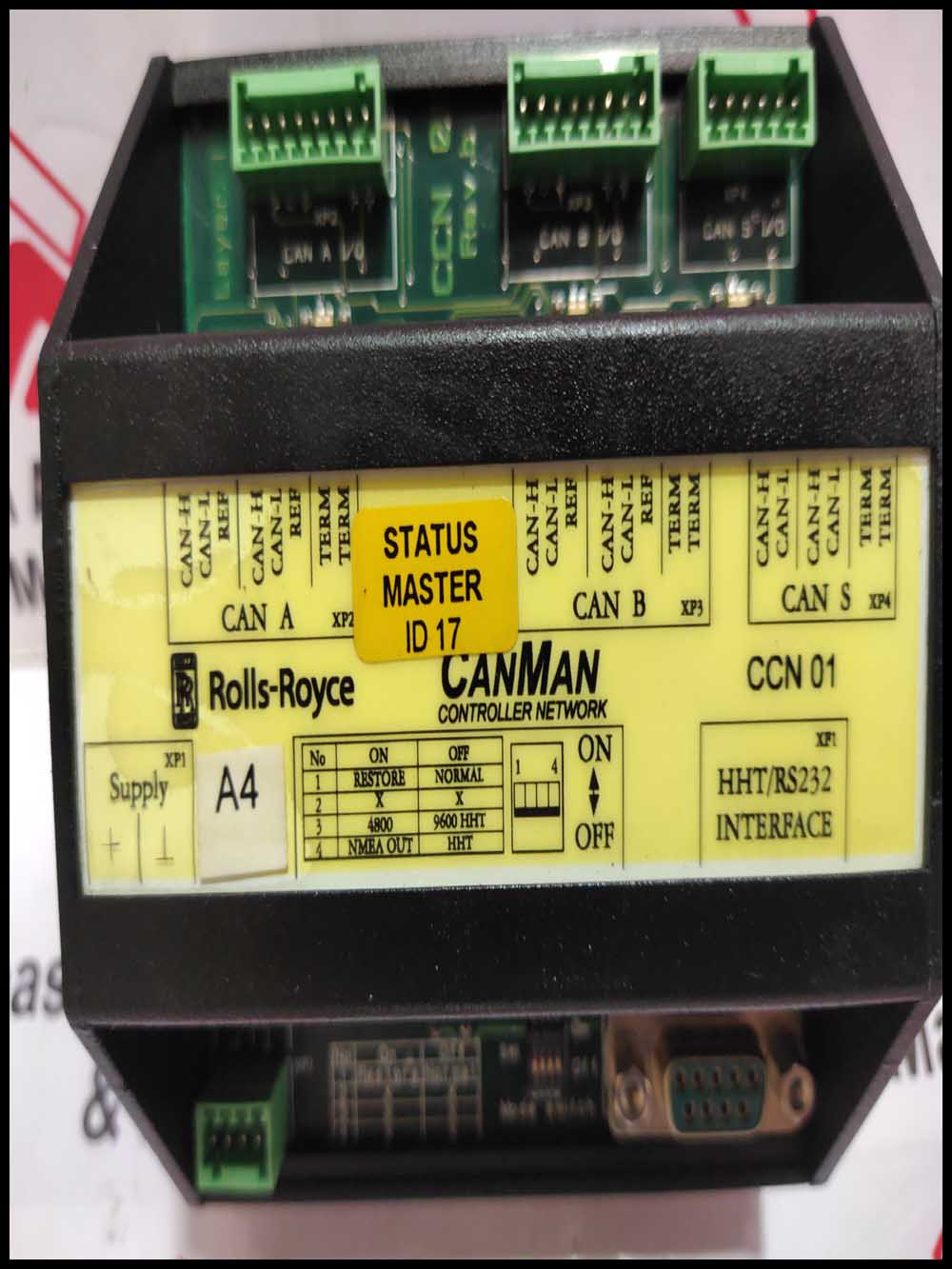 ROLLS-ROYCE CCN 01 CANMAN CONTROLLER NETWORK