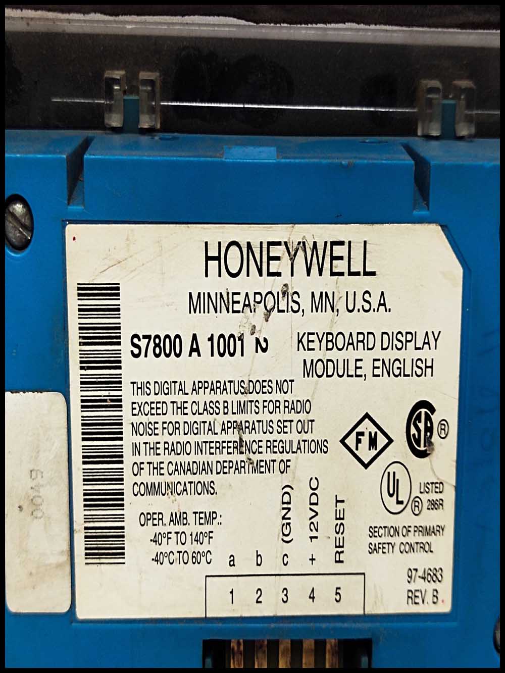 HONEYWELL S7800A1001