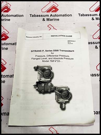 SIEMENS 7MF4333 USER MANUAL