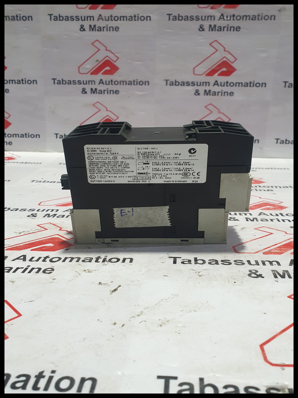 SIEMENS 3UF7000 1AU00 0 MOTOR CONTROL MODULE G070920