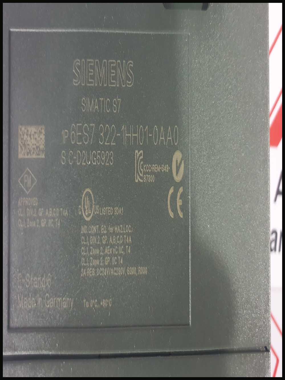 SIEMENS SIMATIC S7 DIGITAL OUTPUT MODULE 6ES7 322-1HH01-0AA0