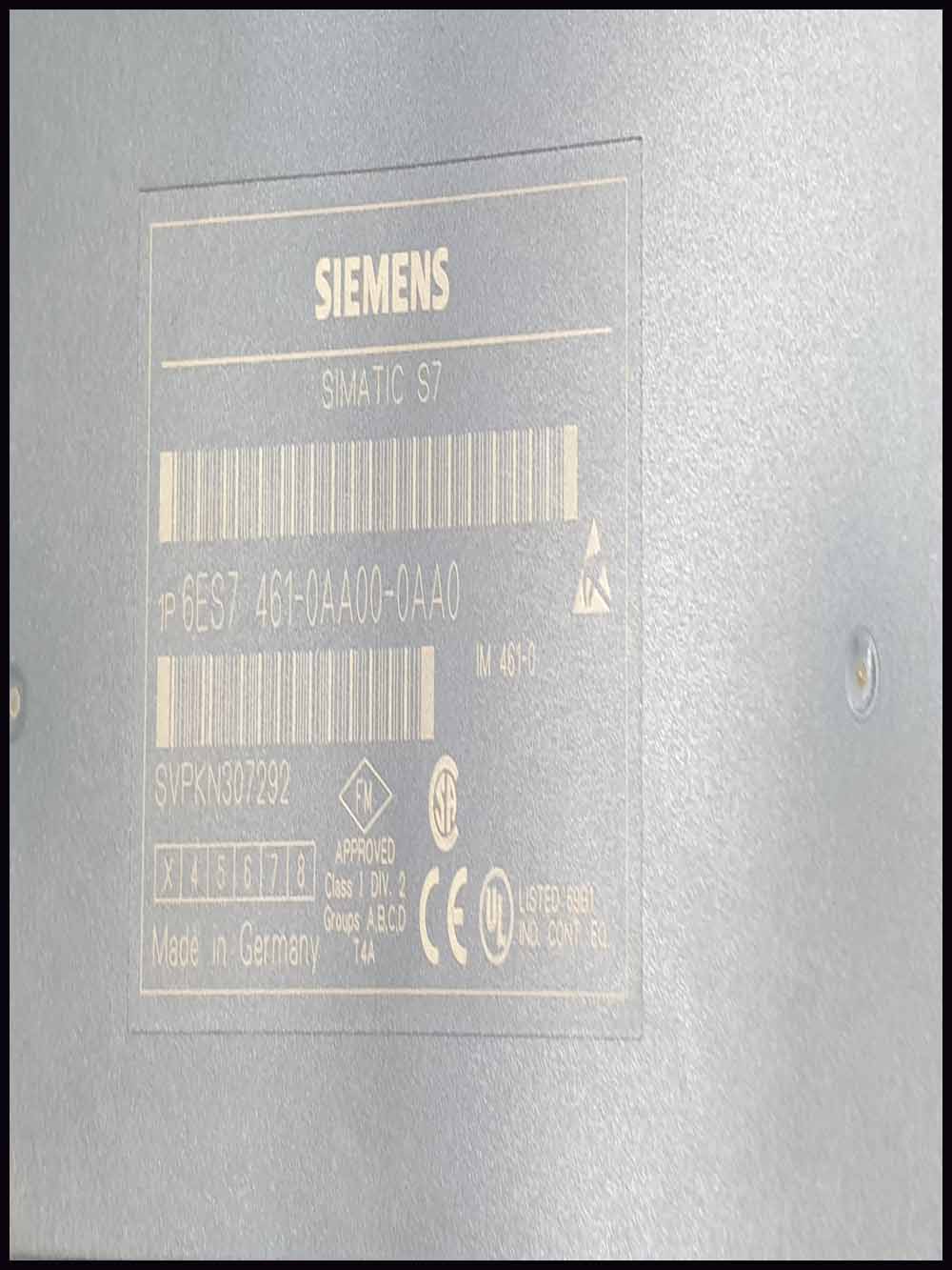 SIEMENS 6ES7 461-0AA00-0AA0 SIMATIC S7