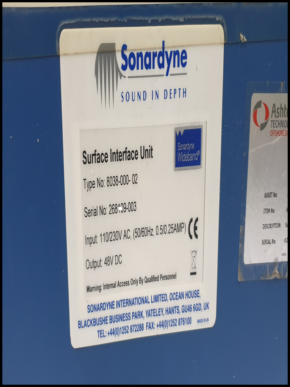 SONARDYNE SURFACE INTERFACE UNIT