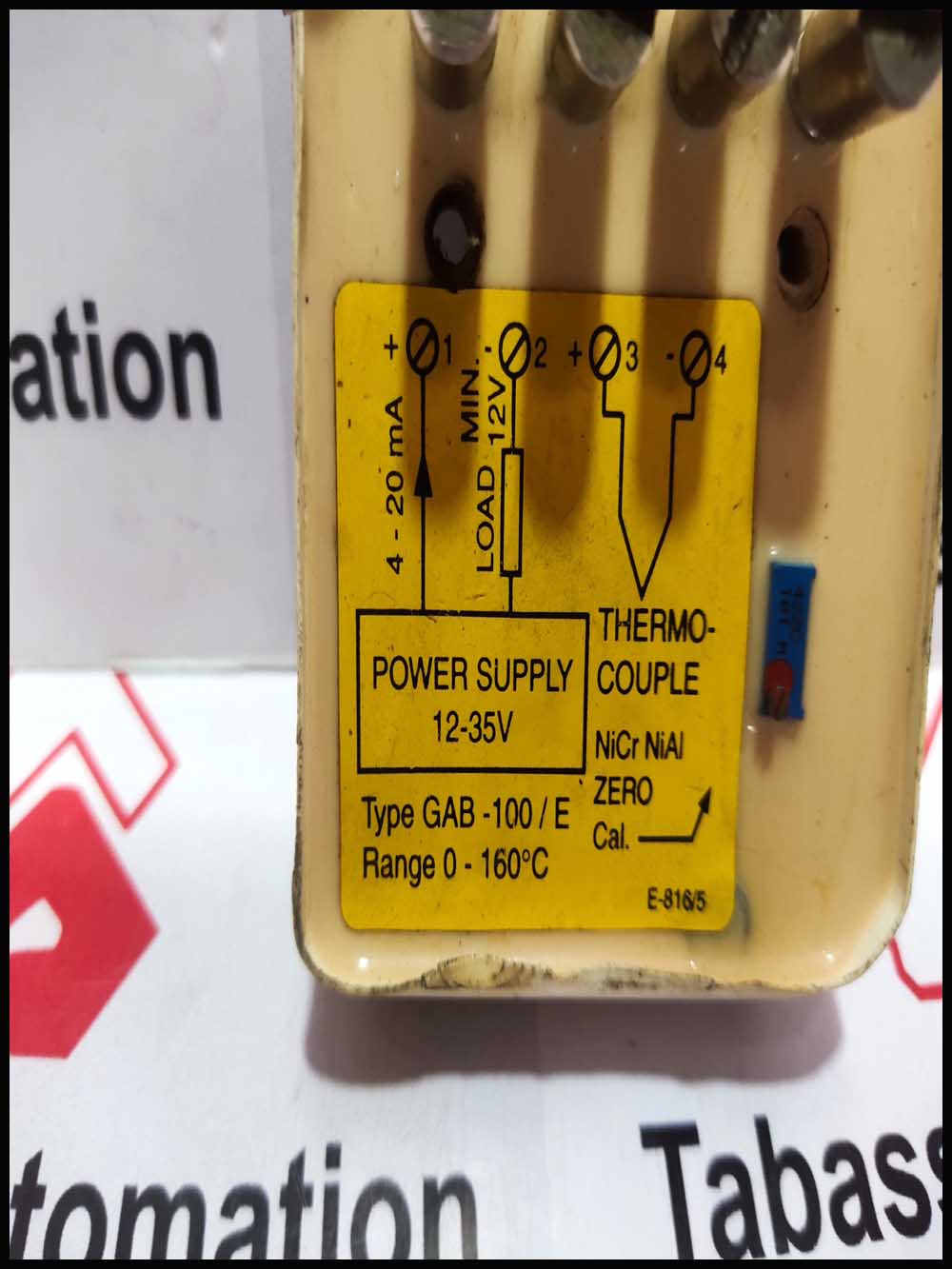 THERMO-COUPLE GAB-100  A POWER SUPPLY